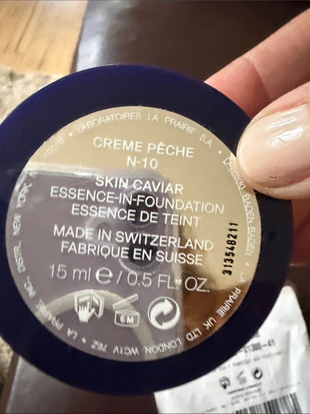 La Prairie Skin Caviar Essence in Foundation Creme Peche N 10 refill